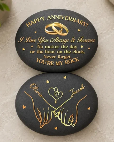 Personalized Double-Sided Printed RockA Pinky Promise Meant For A Lifetime