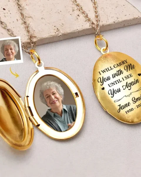 Tailored Photo I Will Carry You With Me | Sympathy Gift For Family Members