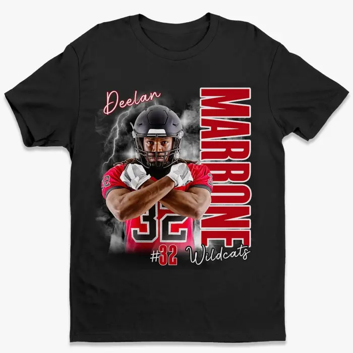 Bespoke Player Football T-shirt, Hoodie ~ Bootleg T-shirt With Photo