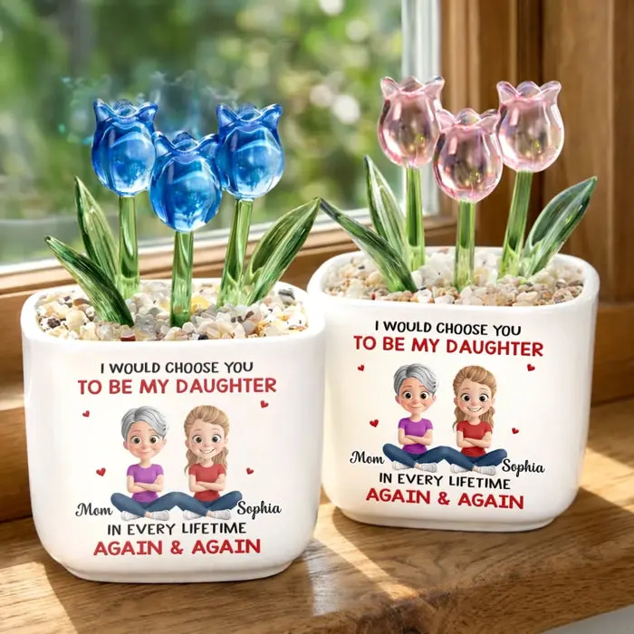 Bespoke Glass Everlasting Tulips ~ I’d Choose You In Every Lifetime - Image 2