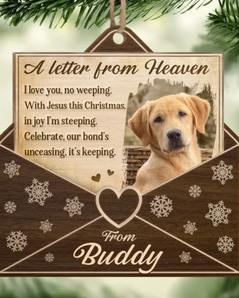 Bespoke Photo I Love You All Dearly | Wood Custom Shaped - Christmas Gift, Sympathy Gift For Pet Owners, Pet Lovers