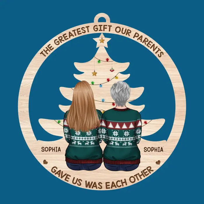Personalized Gifts Of Time And Love Are Surely The Basic Ingredients Of Christmas ~ Wood Custom Shaped - Christmas Gift For Family Members, Siblings, Brothers, Sisters - Image 2