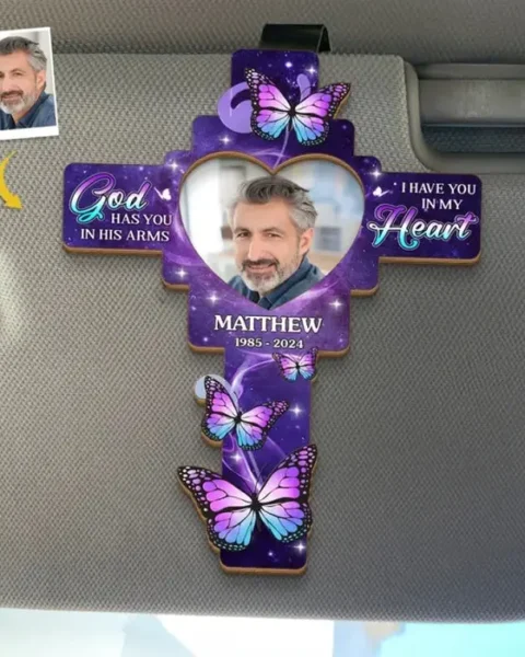 Bespoke Photo Forever In Our Hearts, Lighting Our Way ~ Sympathy Gift For Family Members