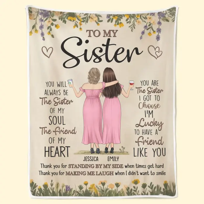 Personalized Thank You For Standing By My Side - Gift For Best Friends, BFF, Sisters - Image 2