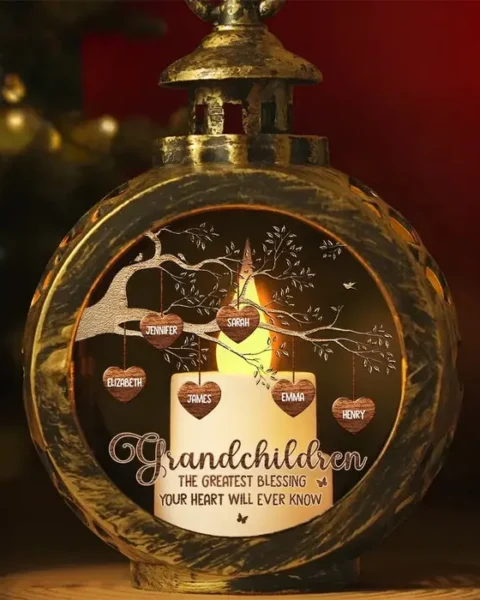 Personalized Grandkids Make Life More Grand | Christmas Gift For Grandma, Grandpa, Grandkid