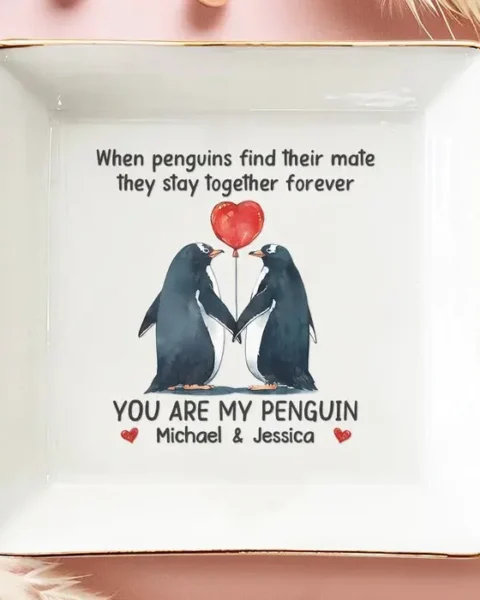 Bespoke You're My PenguinGift For Husband Wife, Anniversary