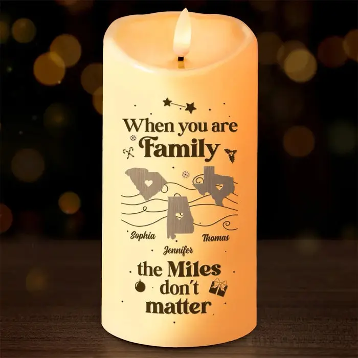 Made-to-Order Family Is Not Defined By Distance, But By Love | Christmas Gift For Family Members