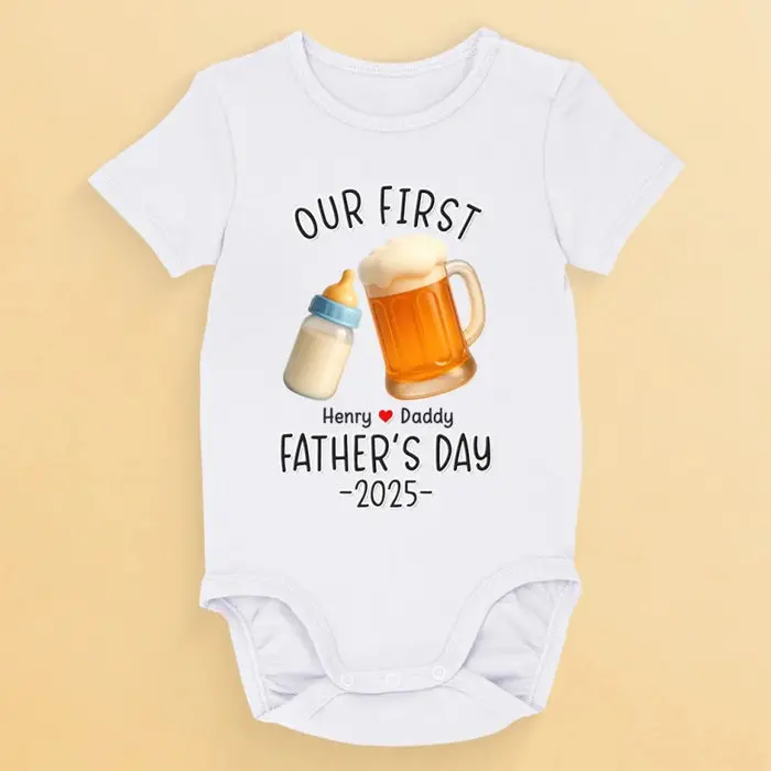 Custom-Made Milk For Me, Beer For You | Father's Day, Baby Shower Gift, Gift For First Dad, Baby Kids, Newborn Baby