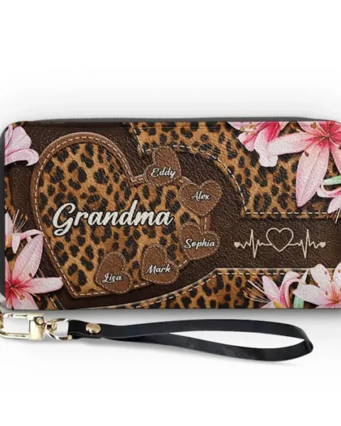 Tailored Leather Long Wallet - One Beat, One Love