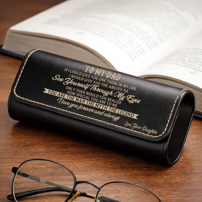 Made-to-Order PU Leather Eyeglass Case ~ See Yourself Through My Eyes - Image 2