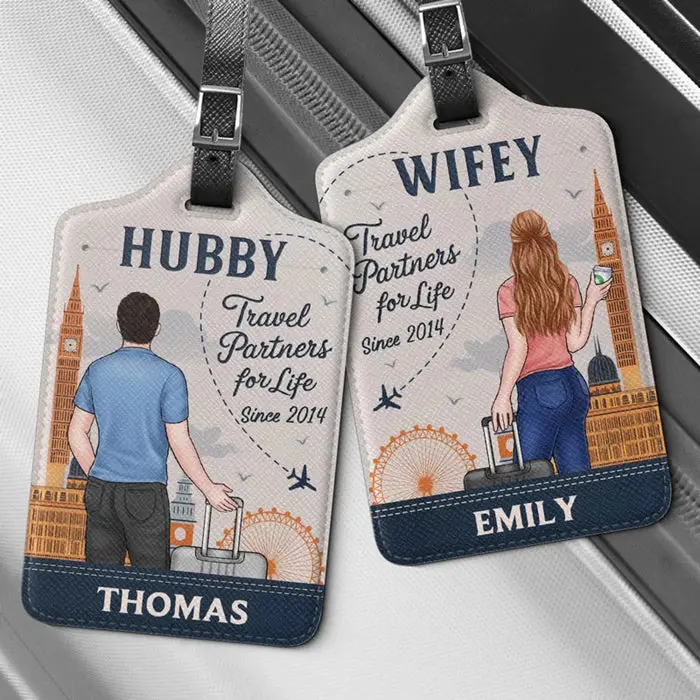 Personalized Hand In Hand, We Travel Through Life - Holiday Vacation Gift, Gift For Adventure Travel Lovers, Husband Wife, Anniversary