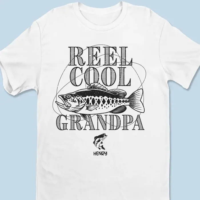 Made-to-Order Reel Cool Grandpa Fishing - Image 2