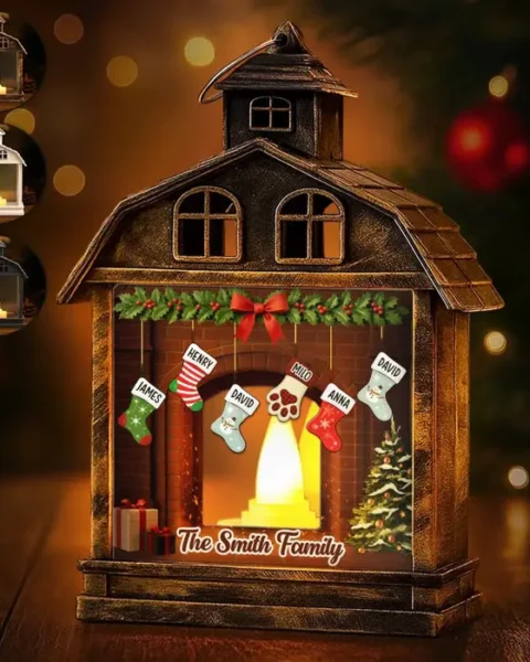 Made-to-Order LED Tabletop Lantern Light ~ Love Fills Every Christmas Moment