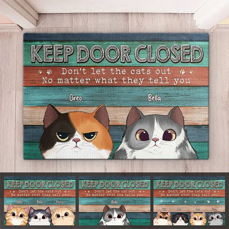 Made-to-Order Don't Let The Cats Out Or The Cops In | Gift For Pet Owners, Pet Lovers