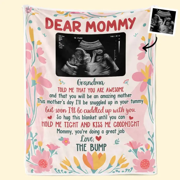 Custom-Made Photo Cuddled Up With You, My Little Bump ~ Baby Shower Gift, Gift For First Mom