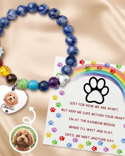 Tailored Photo Rainbow Bridge Bracelet | Loved Within My Heart