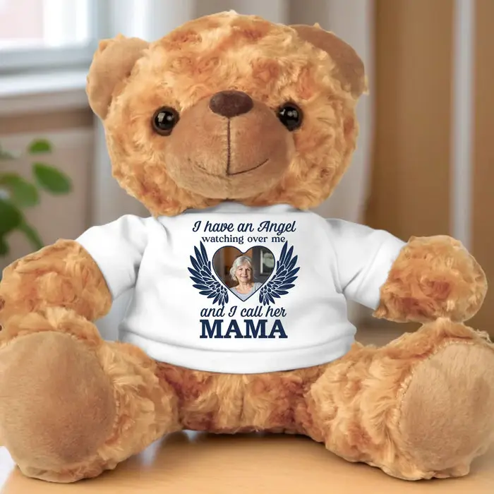 Personalized Photo I Have An Angel Watching Over Me - Sympathy Gift For Family Members - Image 2