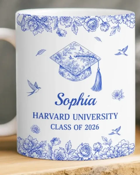 Personalized Mug - Coffee, Flowers And Big Dreams