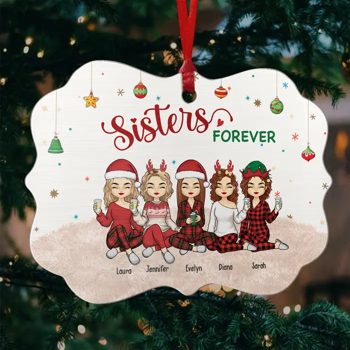 Tailored We're Besties Forever - Aluminum Benelux Shaped - Christmas Gift For Best Friends, BFF, Sisters