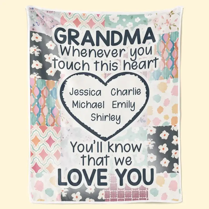 Personalized Grandma’s Love Is The Light That Never FadesGift For Mom, Grandma
