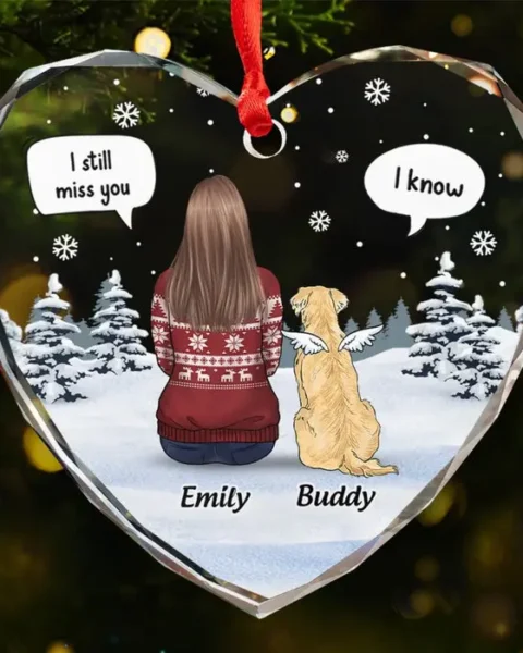 Personalized Paw Prints On My Heart ~ Sympathy Gift, Christmas Gift For Pet Owners, Pet Lovers