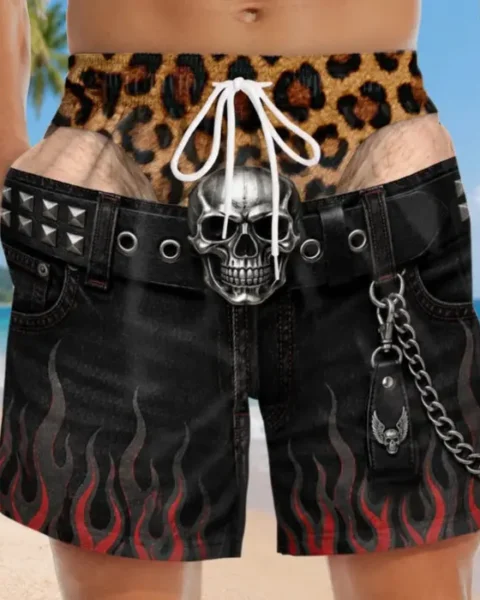 Made-to-Order Amusing Men Swim Trunks ~ Sun Out Trunk Out Always