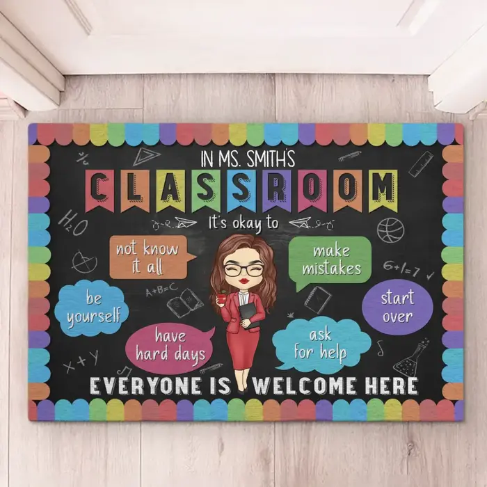 Tailored In This Classroom It's Ok To Be YourselfHouse Warming Gift For Teacher - Image 2