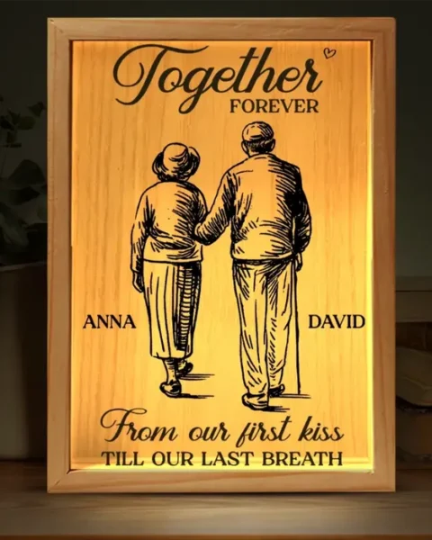 Personalized Frame Light Box | Our Love Lights The Way