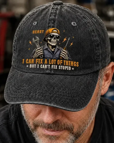 Personalized Cap - Stupid Is Impossible To Fix