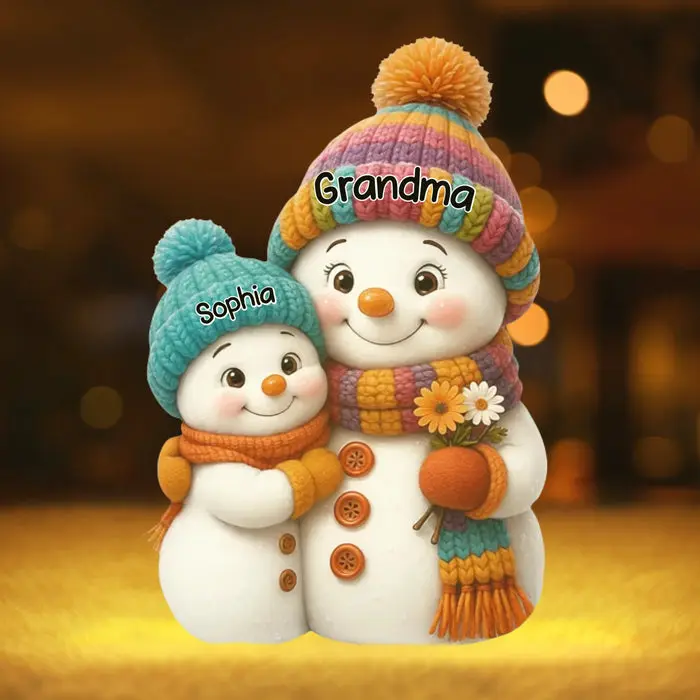 Bespoke Snowman Shaped Light Box | Baked With Love And Laughter - Image 2