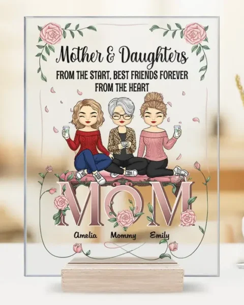 Personalized Double Trouble, Double LoveGift For Mom, Daughter