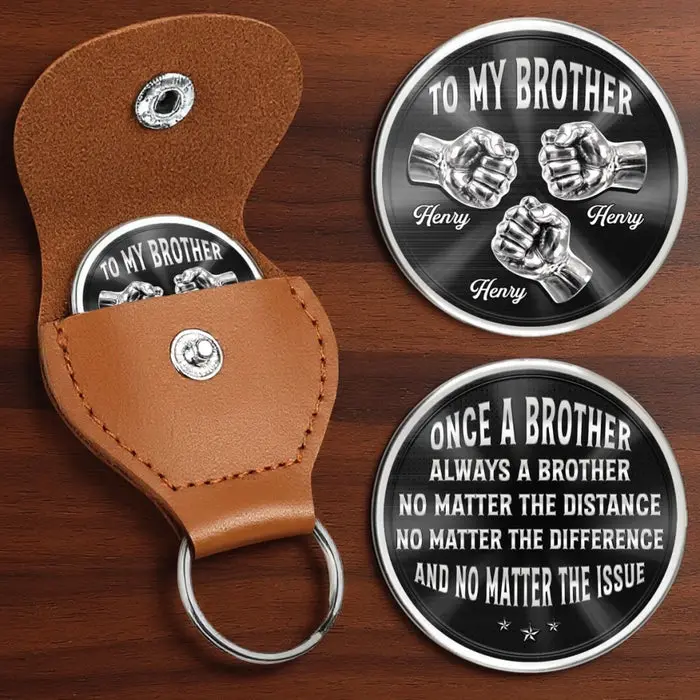 Personalized Pocket Hug ~ Brothers Through Every Storm