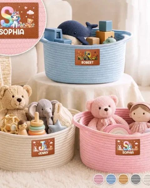 Tailored Woven Rope Basket ~ Little Dreams Big Smiles