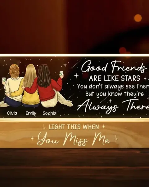 Personalized Light This When You Miss Me ~ Gift For Best Friends, BFF, Sisters