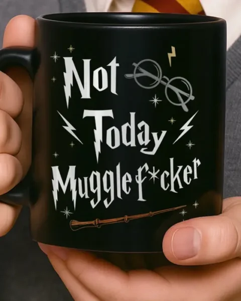 Personalized Playful Black Mug - Espresso Patronum