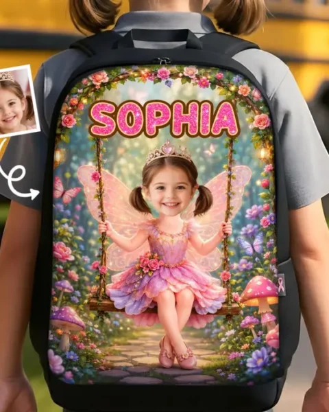 Bespoke Photo Kids Front Printed Backpack | Every Day Is A Fairytale
