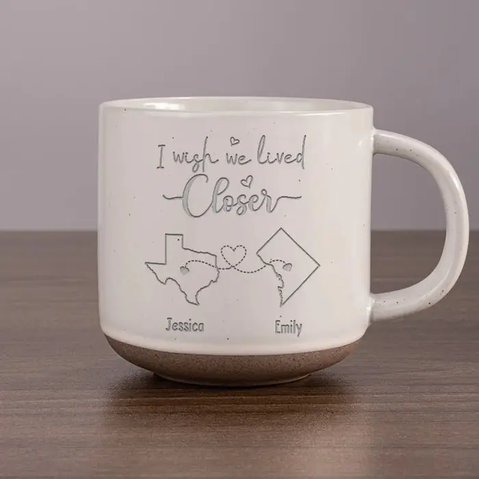 Custom-Made I Wish We Lived Closer ~ Gift For Best Friends, BFF, Sisters