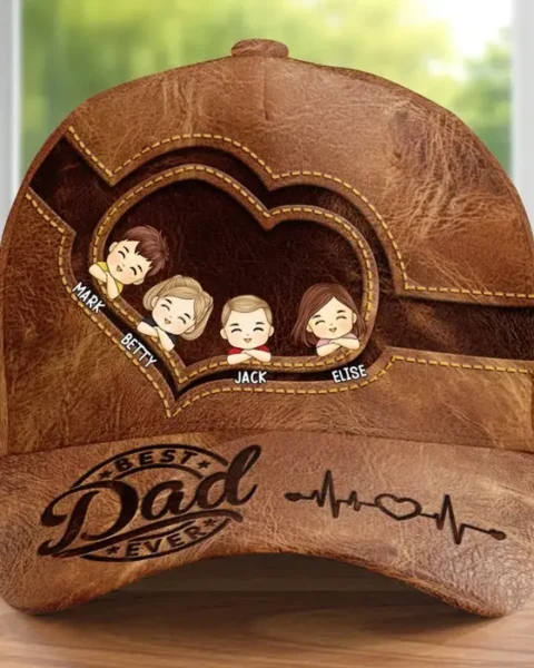 Bespoke Hat, All Over Print Classic Cap ~ Home Of The Brave Dad