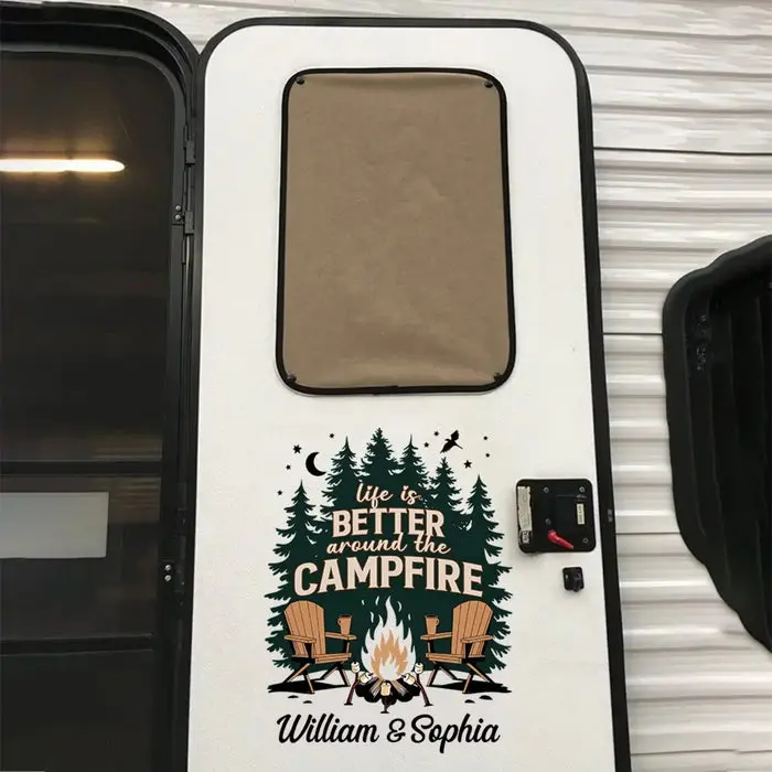 Bespoke Life Is Better Around The Campfire - Gift For Yourself, Best Friends, Siblings, Family Members, Camping Lovers