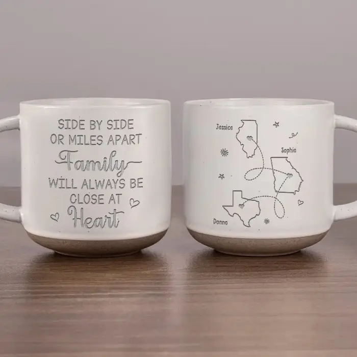 Bespoke Though We May Be Far Apart, We Are Always Close At Heart - Gift For Family Members