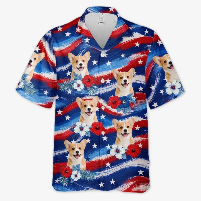 Tailored Photo Unisex Tropical Hawaiian Aloha ShirtMy Favorite Travel Companion Has Paws - Image 2