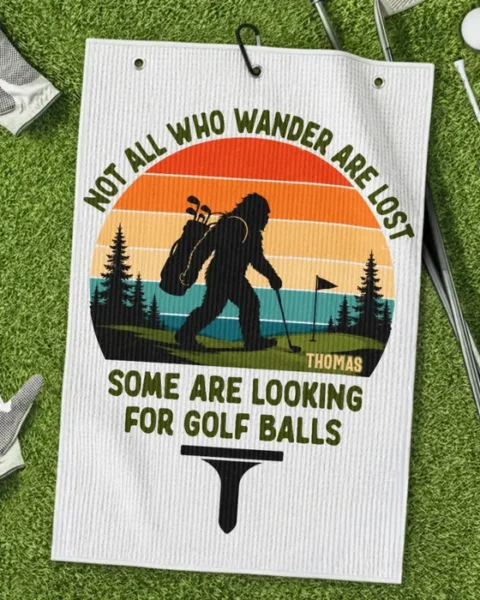 Personalized Golf Towel - Swing Relax Repeat