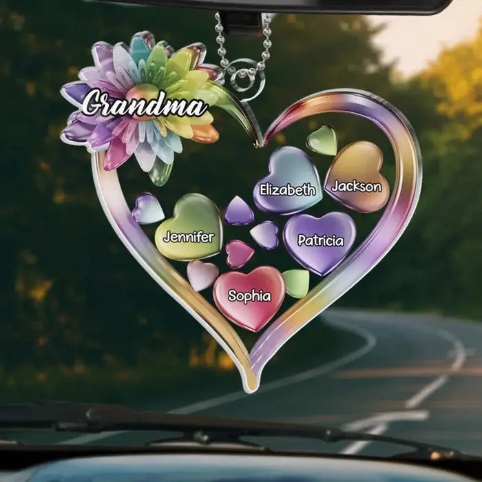 Bespoke Grandkids Keep The Heart Young ~ Acrylic Custom Shaped - Gift For Mom, Grandma