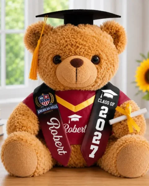 Personalized Photo Graduation Teddy Bear | Big Dreams, Bright Future