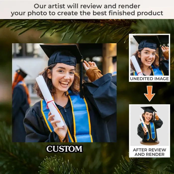 Personalized Photo Acrylic Ornament - Class Of Champions - Image 2
