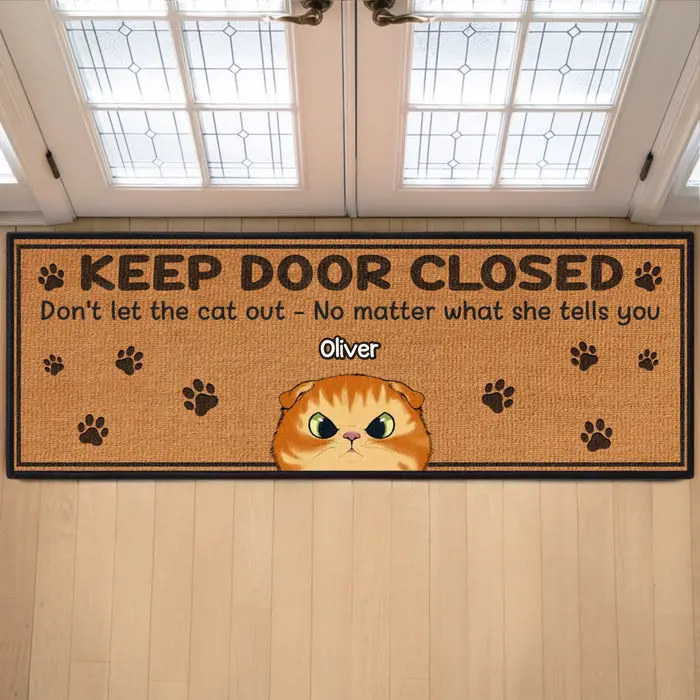 Custom-Made Runner Rug ~ This House Runs On Cat Drama - Image 2