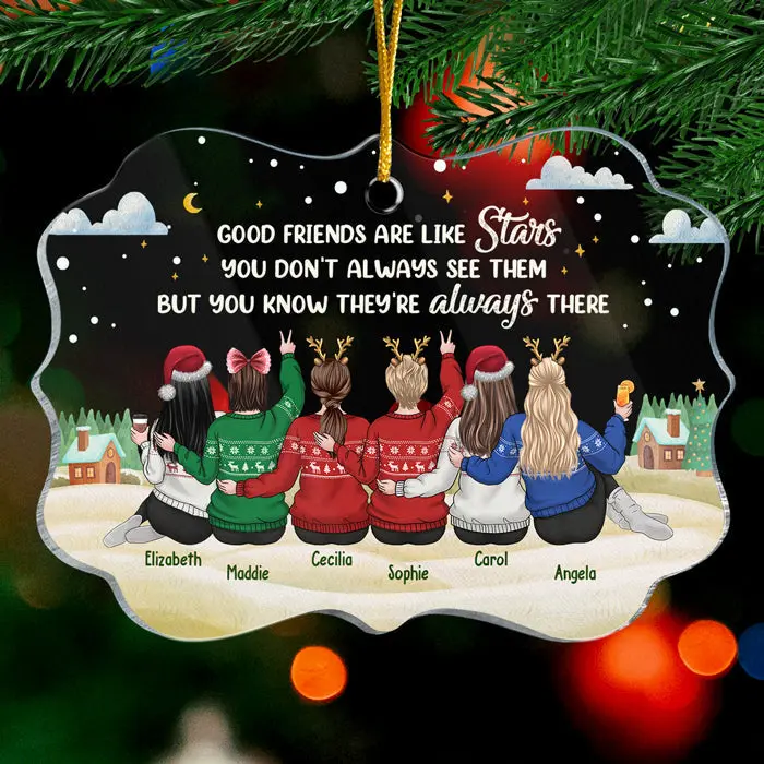 Personalized Good Friends Are Like Stars | Gift For Bestie, Best Friend, Sister, Birthday Gift For Bestie And Friend, Christmas Gift - Image 2