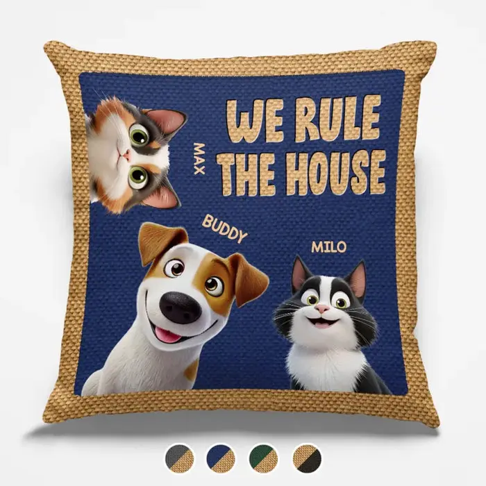 Bespoke Paws Up, We Rule The House - Gift For Pet Owners, Pet Lovers