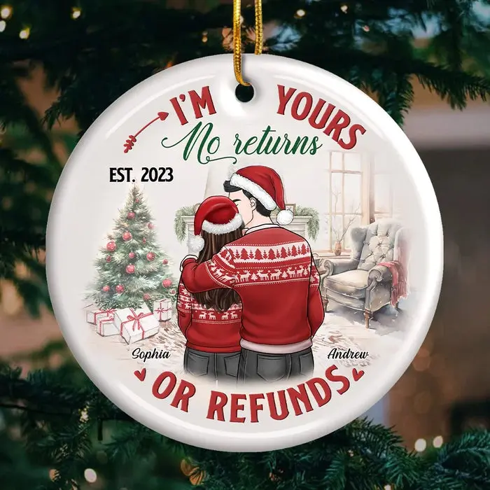 Custom-Made You Make Each Day Seem Like Christmas | Ceramic Round Shaped - Christmas Gift For Husband Wife, Anniversary