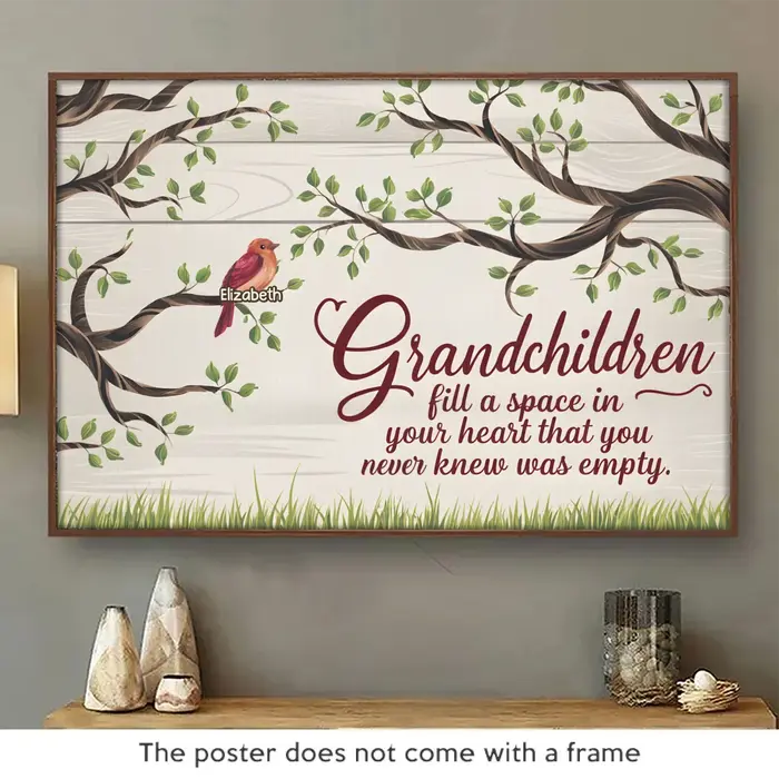 Custom-Made Grandchildren Are The Joy Of Our Hearts ~ Gift For Grandma, Grandpa, Grandkid - Image 2